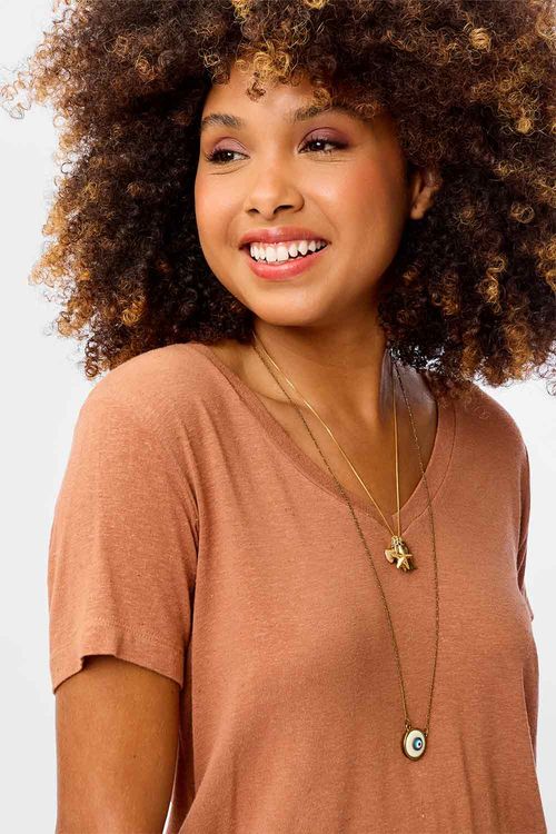 Blusa Viscolinho Khaki