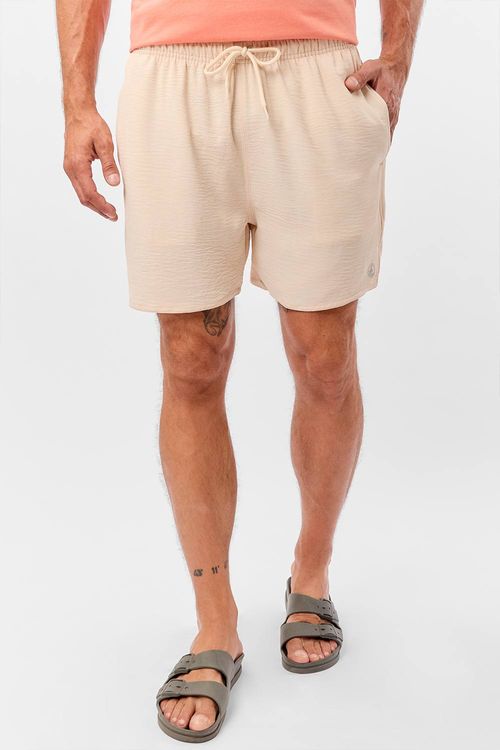 Short Liso Poli Flow Off White