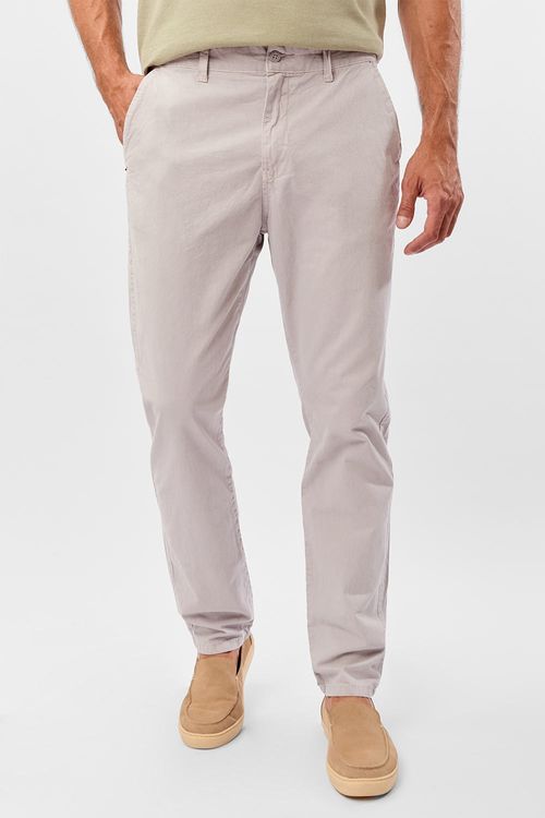 Calça Chino Estonada Cinza