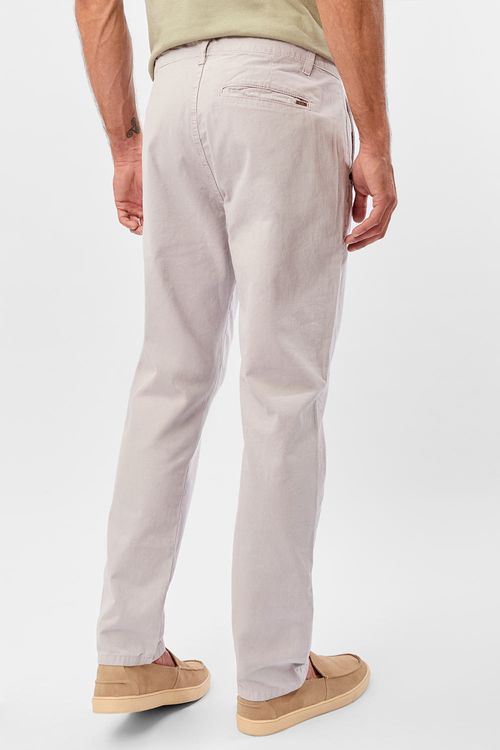 Calça Chino Estonada Cinza