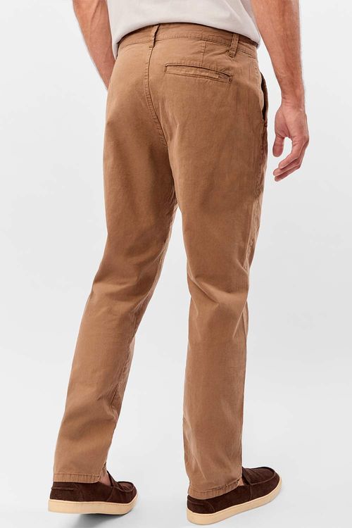 Calça Chino Estonada Camel