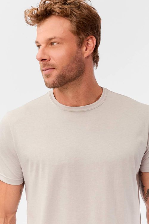 T-Shirt Básica Comfort Mescla Cinza