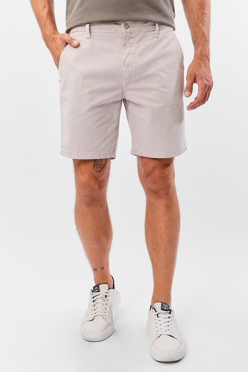 Bermuda Chino Estonada Cinza