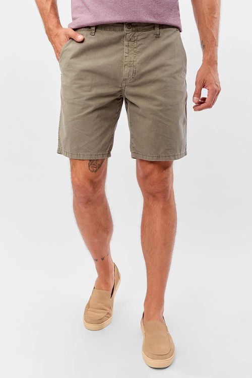 Bermuda Chino Estonada Verde Militar