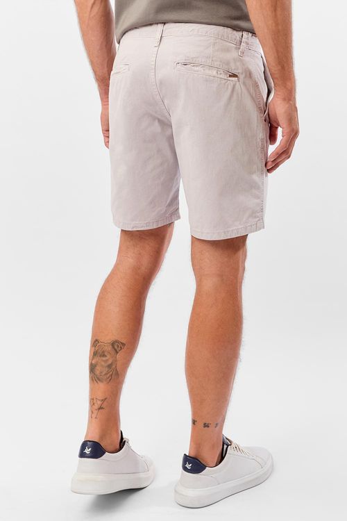 Bermuda Chino Estonada Cinza