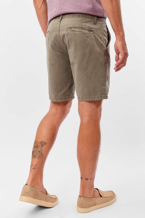 Bermuda Chino Estonada Verde Militar