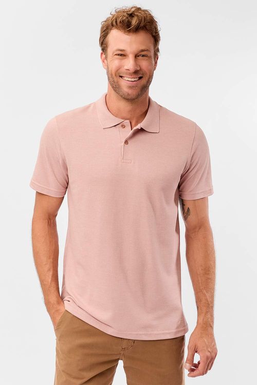 Polo Piquet Molinê Rosa Clara