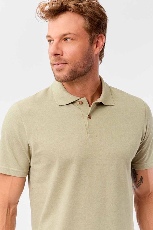 Polo Piquet Molinê Verde Clara