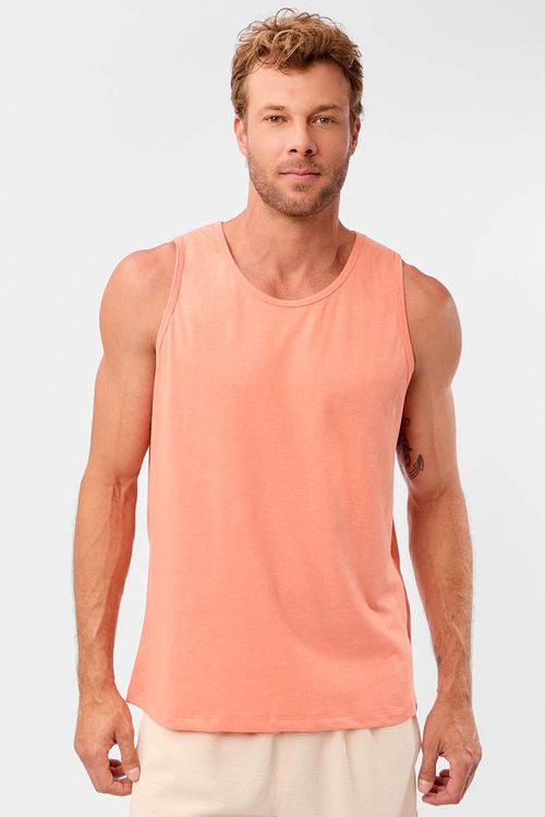 Regata Básica Mescla Salmao