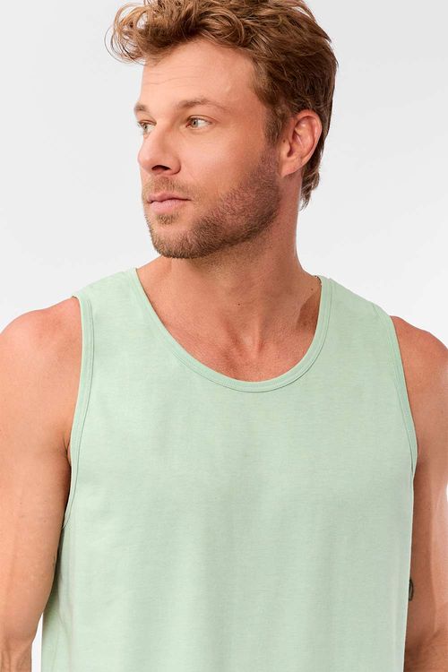 Regata Básica Mescla Verde Claro