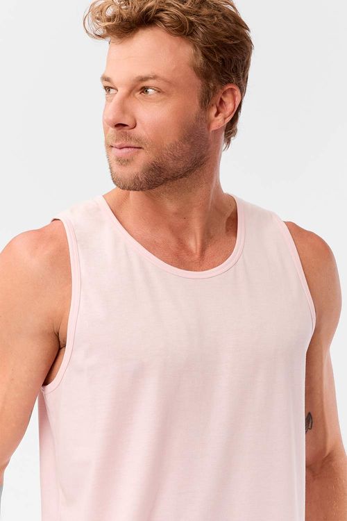 Regata Básica Mescla Rosa Claro