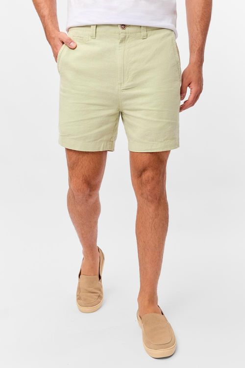 Bermuda Chino Linho Verde Claro