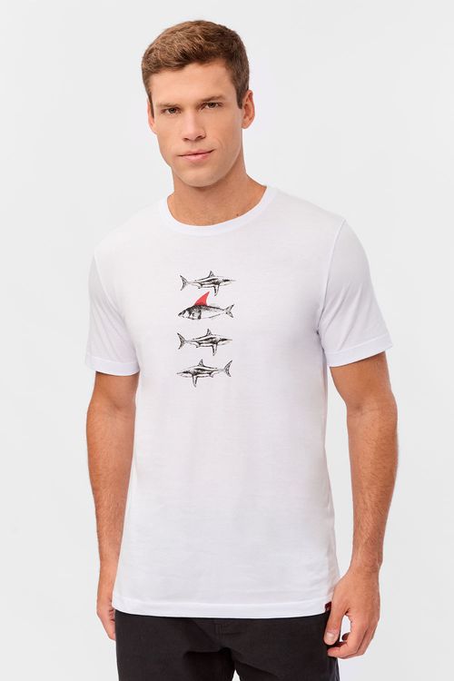 T-Shirt Estampada Great Disfarce Branca