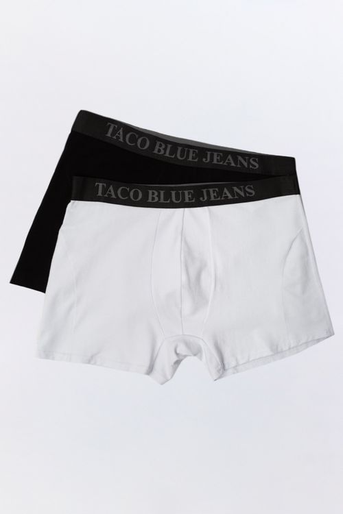Kit De Cueca Boxer Preto/Branco