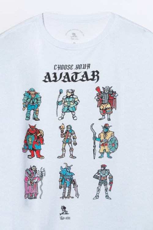 T-Shirt Infantil Estampada Avatar Branca