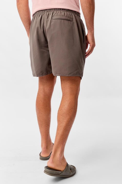 Short Liso Com Silk Refletivo Grafite