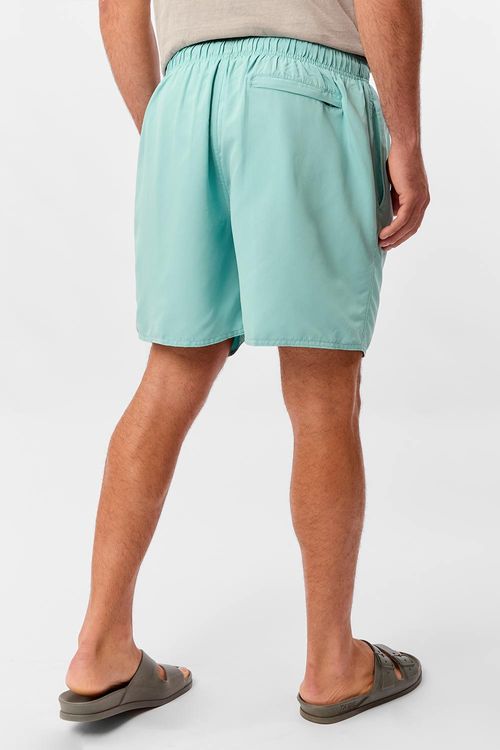 Short Liso Com Silk Refletivo Verde Claro