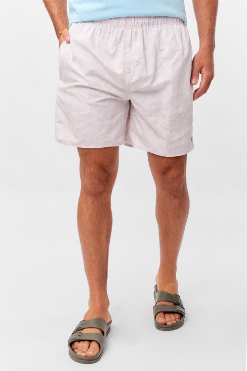 Short Estampado Marine Life Off White