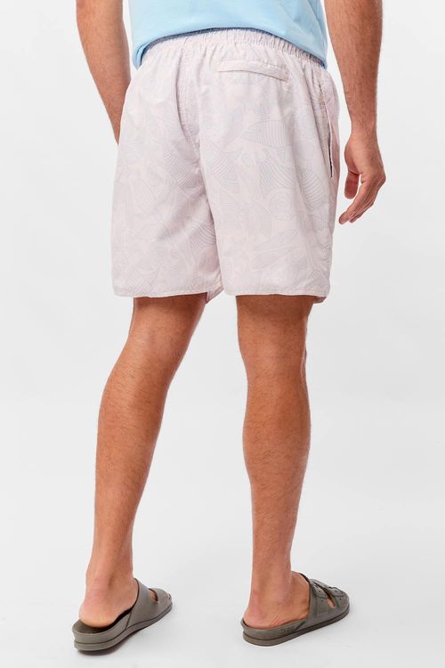 Short Estampado Marine Life Off White