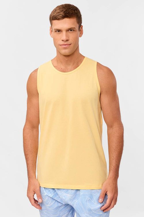 Regata Básica Amarelo Claro