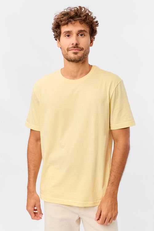 T-Shirt Básica Comfort Amarela Clara