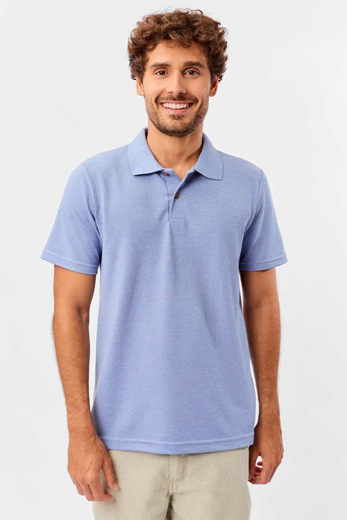 Polo Piquet Molinê Azul