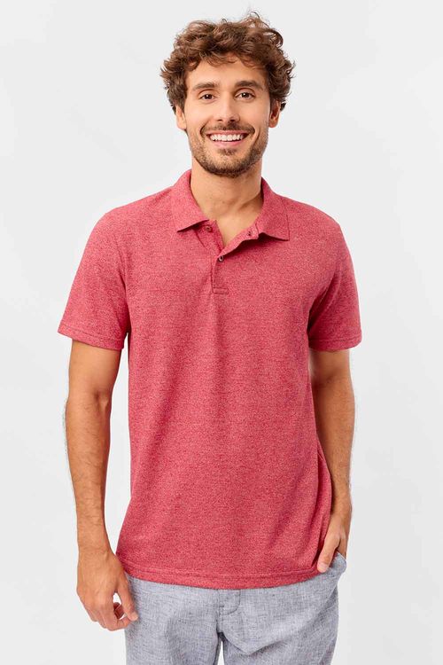 Polo Piquet Molinê Vermelha
