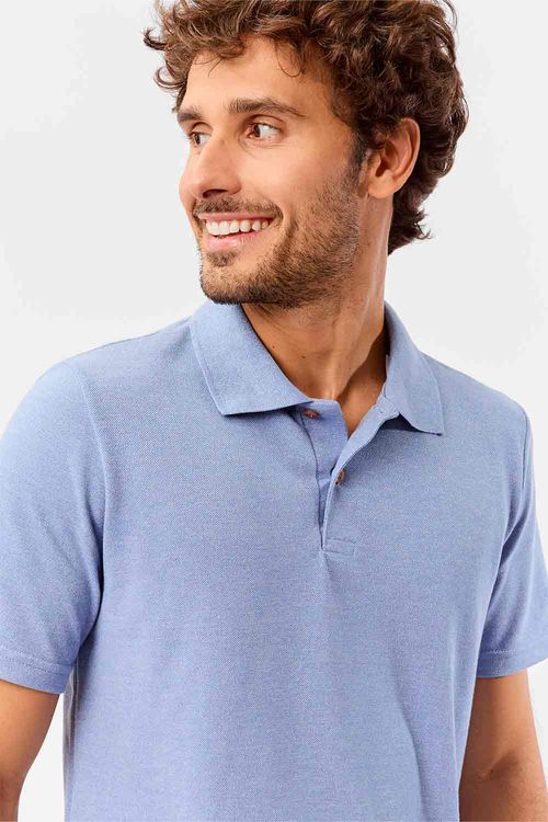 Polo Piquet Molinê Azul