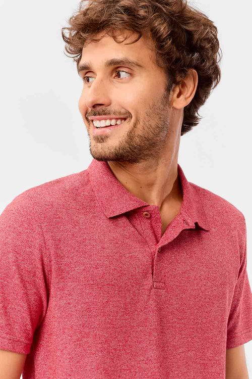 Polo Piquet Molinê Vermelha