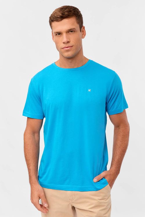 T-Shirt Básica Premium Azul Turquesa
