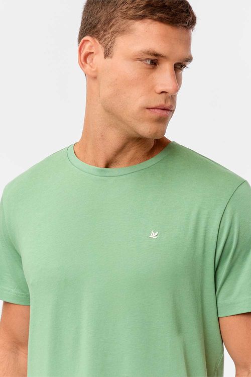 T-Shirt Básica Premium Modal Spandex Tech Verde