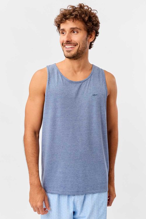 Regata Básica Patch Azul Jeans