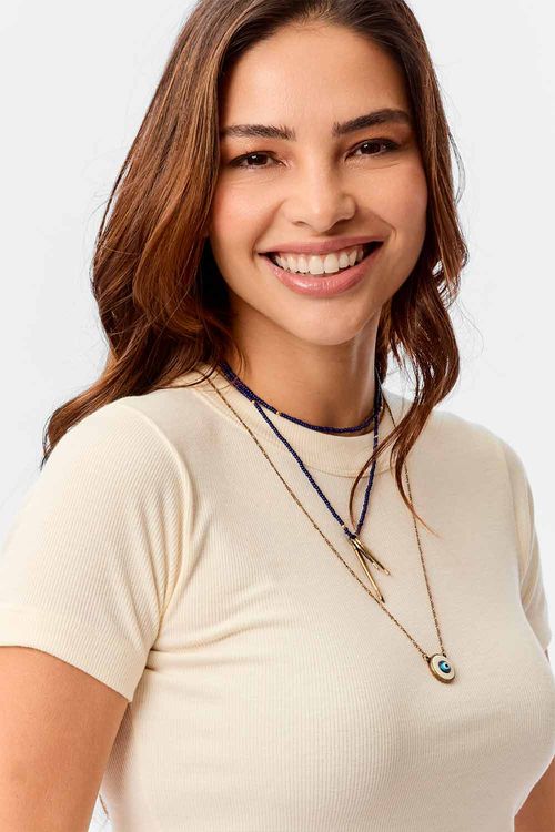 Blusa Cropped Off White