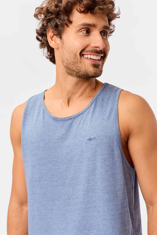 Regata Básica Patch Azul Jeans