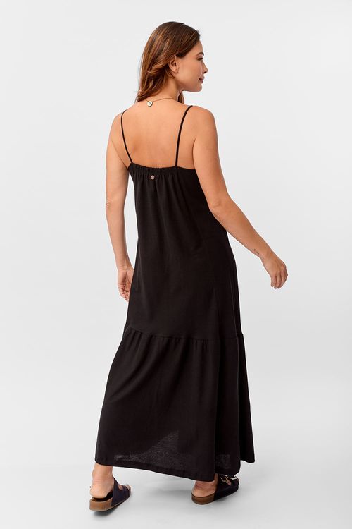 Vestido Malha Três Recortes Preto
