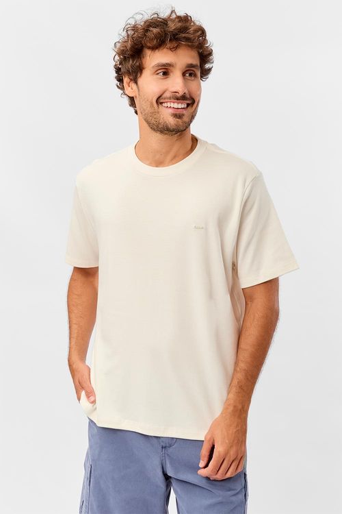 T-Shirt Básica Suedine Supima Branca