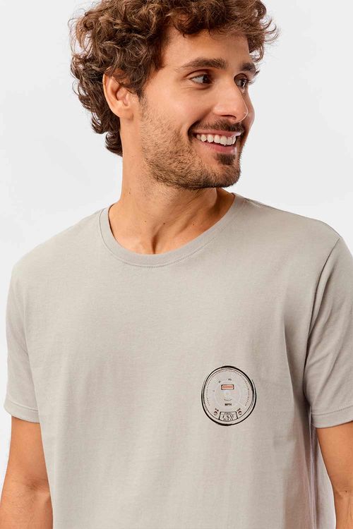 T-Shirt Estampada Car Refletivo Grafite