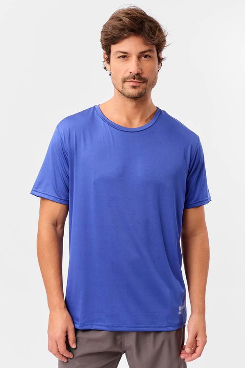T-Shirt Manga Curta Uv Flex Azul