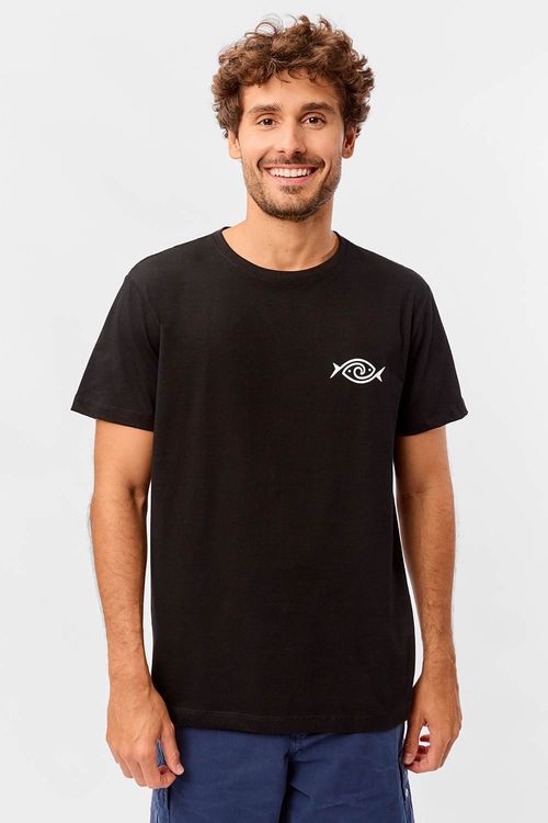 T-Shirt Estampada Horus Preta