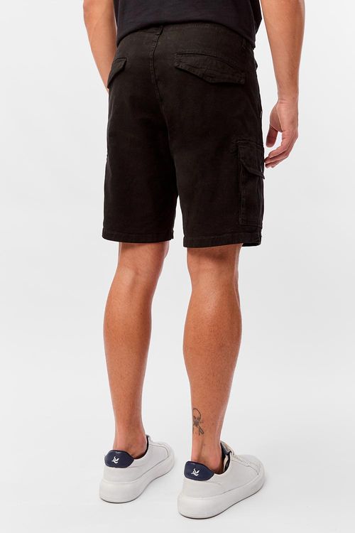 Bermuda Cargo Flex Preta
