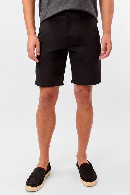 Bermuda Chino Flex Preta