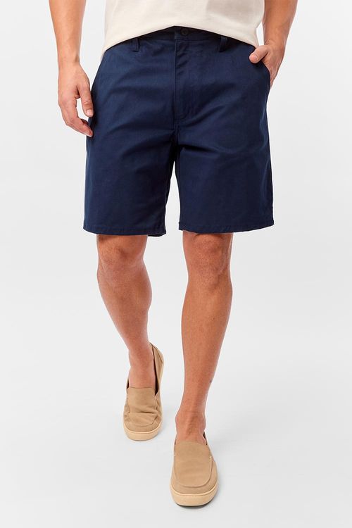 Bermuda Chino Flex Azul Marinho