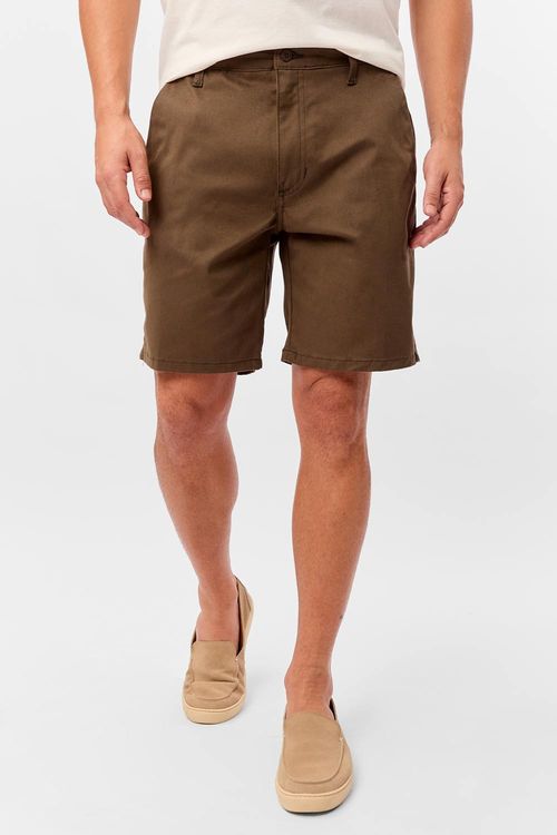 Bermuda Chino Flex Verde Militar