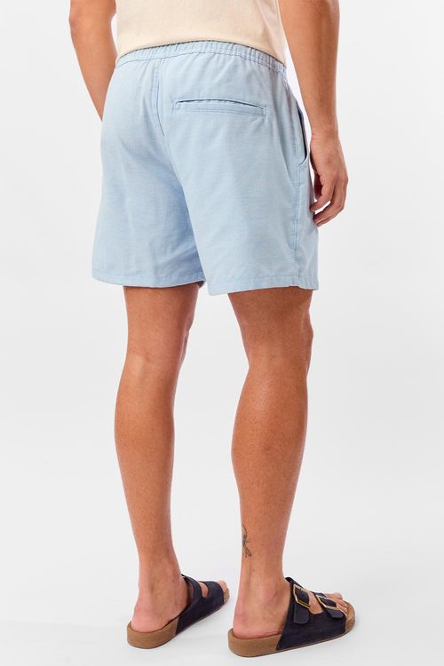 Bermuda Chino Cós Elástico Azul Clara