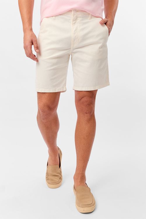 Bermuda Chino Flex Off White
