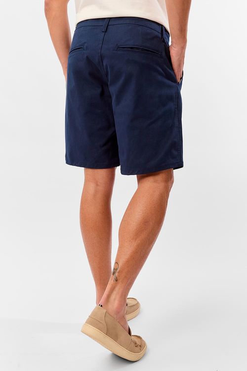Bermuda Chino Flex Azul Marinho
