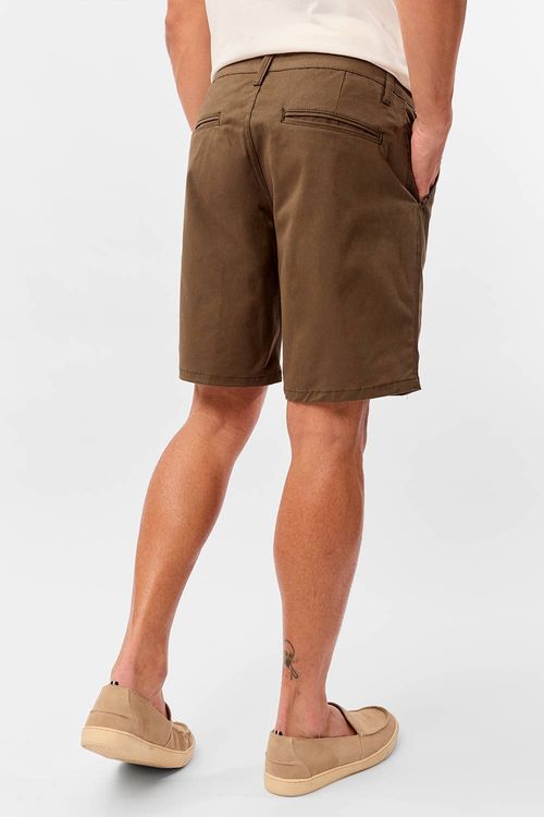Bermuda Chino Flex Verde Militar