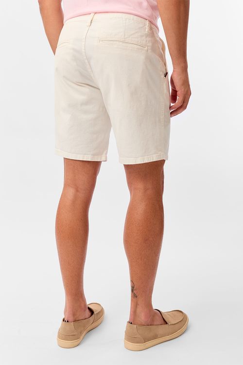 Bermuda Chino Flex Off White