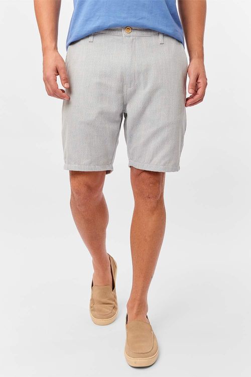 Bermuda Chino Linho Azul Clara
