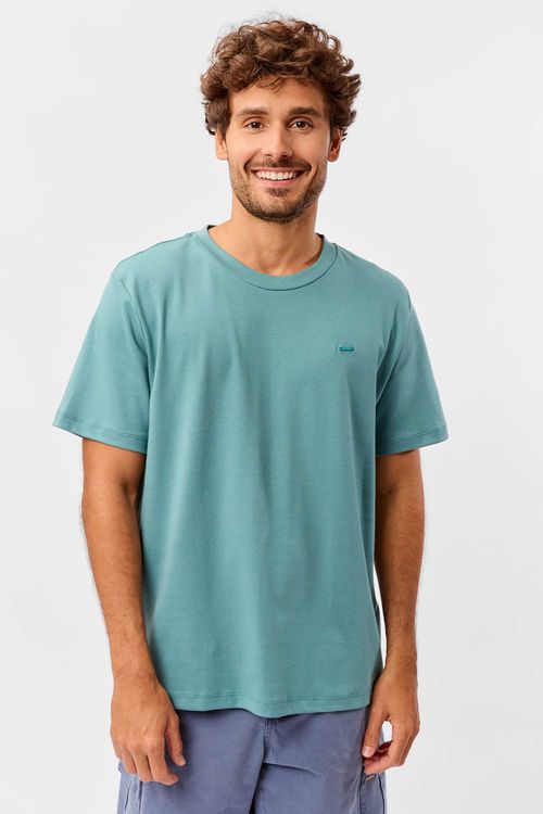 T-Shirt Básica Suedine Supima Azul